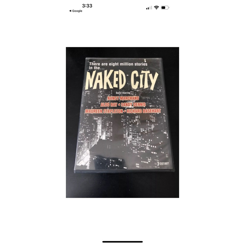 Naked City - Box Set 1 (DVD, 2005, 3-Disc Set) 12 Episodes on 3 Discs